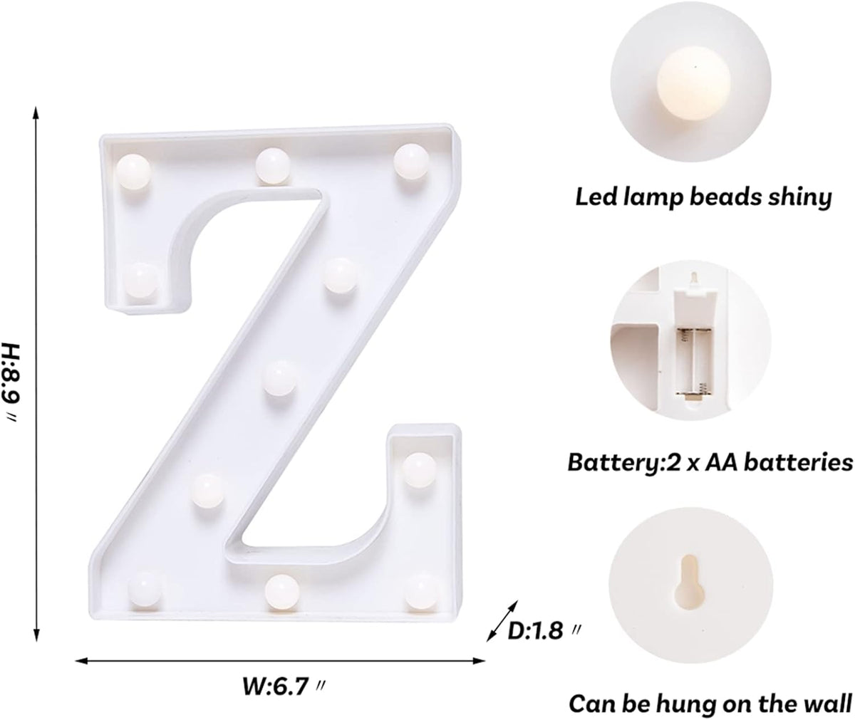 Foaky LED Letter Lights Sign Marquee Light Up Letters Sign for Night Light Wedding/Birthday Party