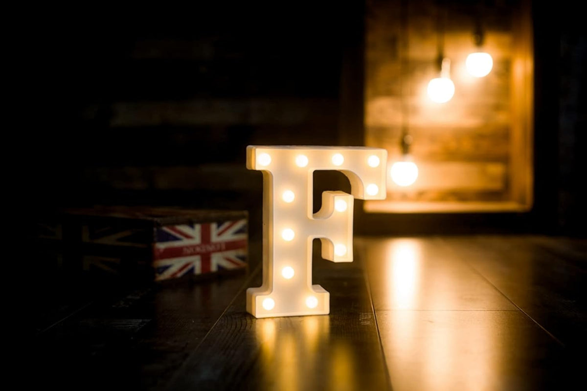 Foaky LED Letter Lights Sign Marquee Light Up Letters Sign for Night Light Wedding/Birthday Party