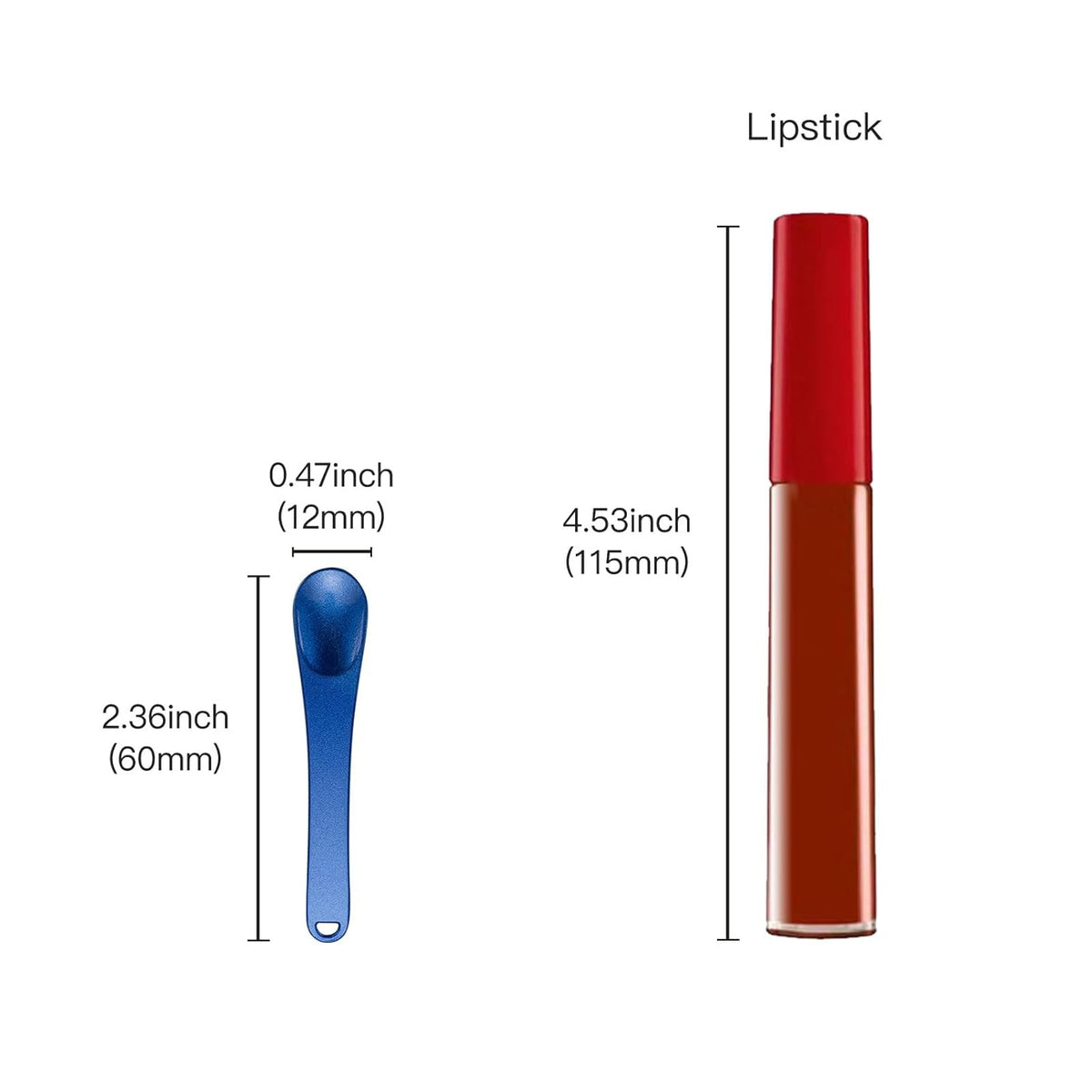 Tekson 6 Pieces Metal Cosmetic Skincare Spatula, Mini Mask facial Reusable Scoop, Makeup Beauty