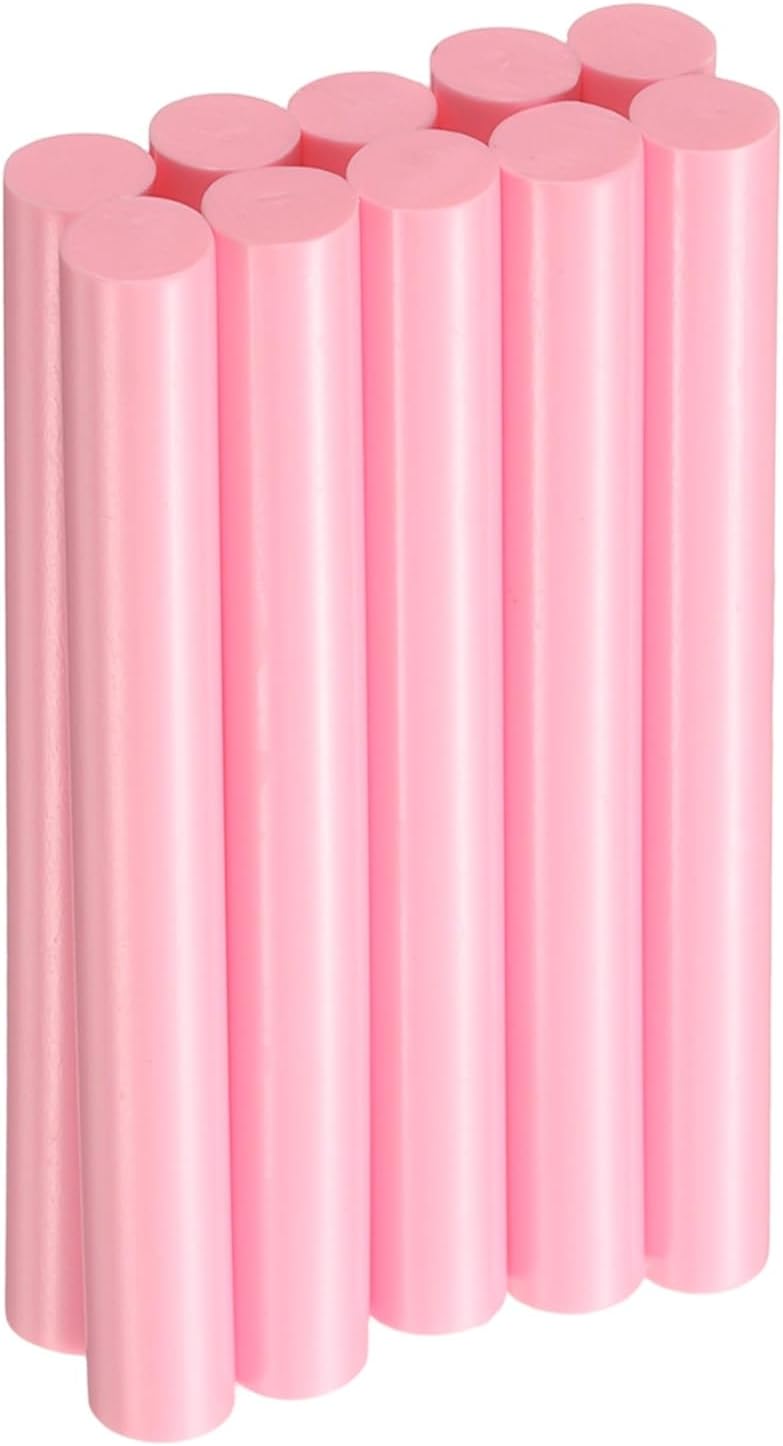 HARFINGTON 10pcs Hot Glue Sticks 0.43" Dia x 3.94" Long EVA Mini Hot Melt Adhesive Glue Stick for