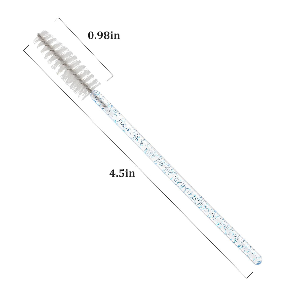 300PCS Disposable Mascara Wands Spoolie Brush Crystal Eyebrow Brushes Eyelash Extension Applicator