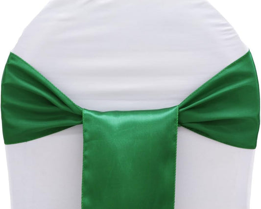 MDS Pack of 75 PCS Satin Chair Sashes Charmeuse Sateen Dining Chair Bows Ribbon Ties Back Sash for