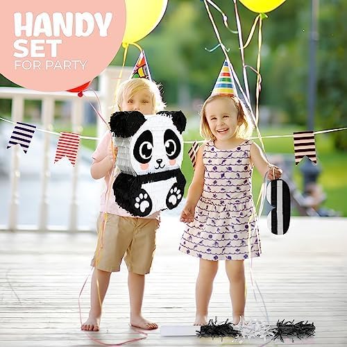 Panda Pinata, Hand Made Animal Pinata Perfect for Birthday Party, Theme Party, Decoration(17x13x4