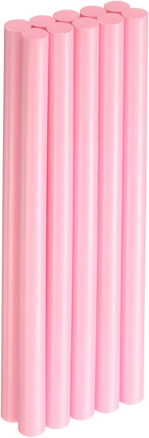 HARFINGTON 10pcs Hot Glue Sticks 0.43" Dia x 7.87" Long EVA Mini Hot Melt Adhesive Glue Stick for