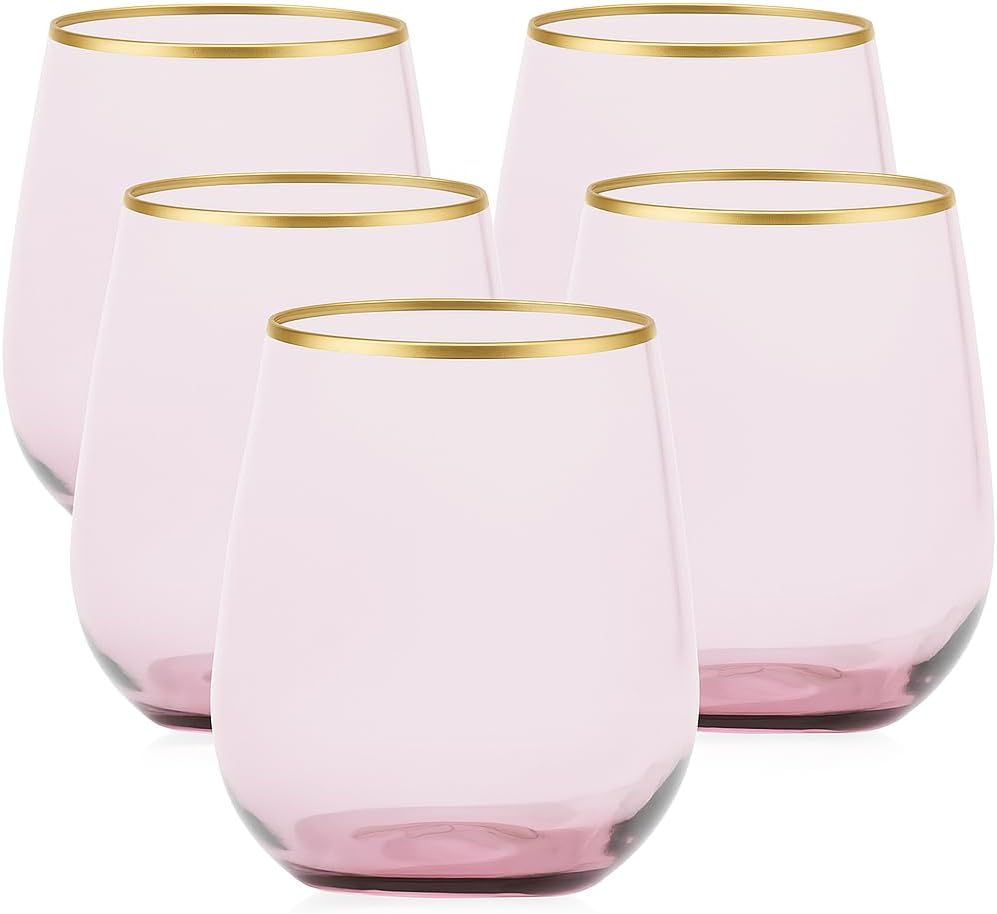 40 count Unbreakable Stemless Plastic Wine Champagne Whiskey Glasses Elegant Durable Disposable