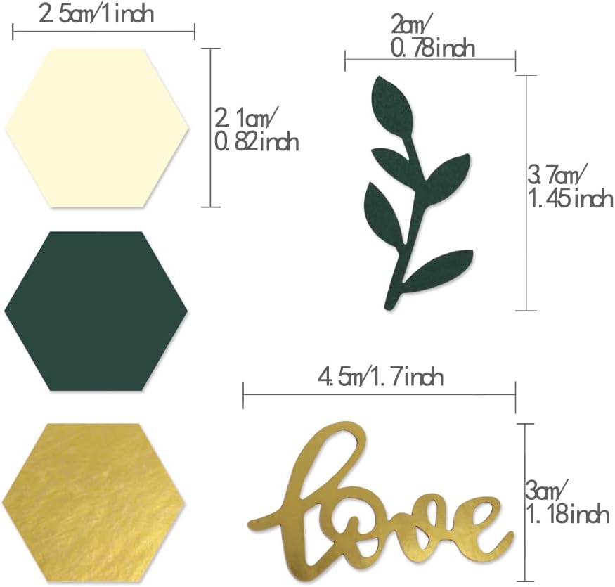 Greenery Wedding Table Confetti,Boho Love Theme Party Confetti,Sage Leaf Engagement Party Table