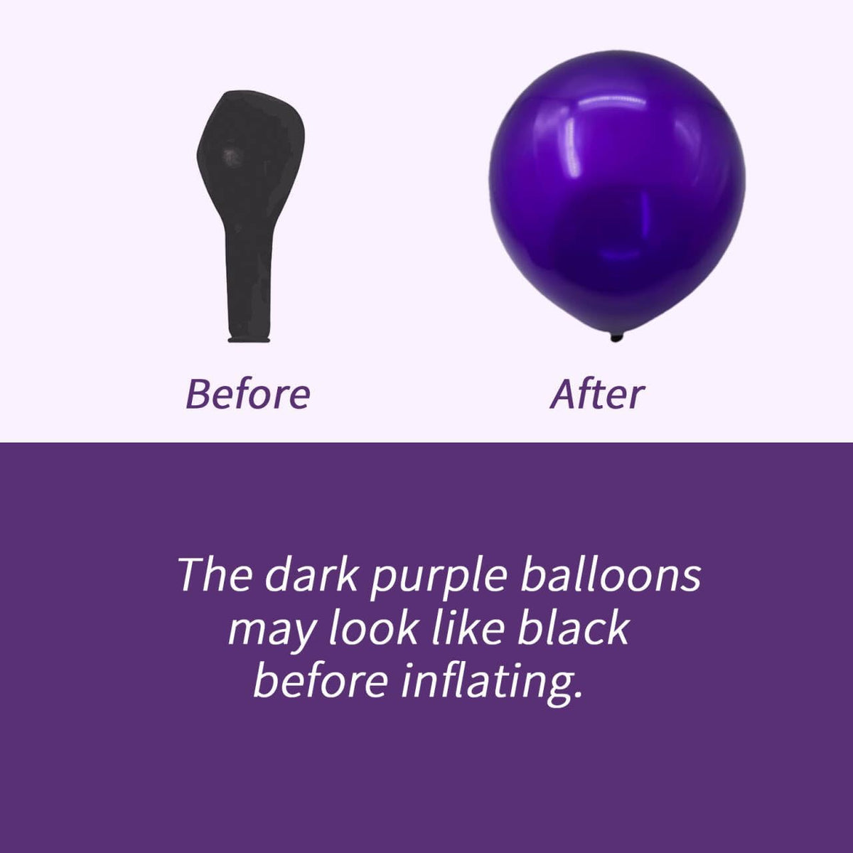 100pcs Purple Balloons - 12inch Metallic Chrome & Lavender Lilac Balloons with Confetti for