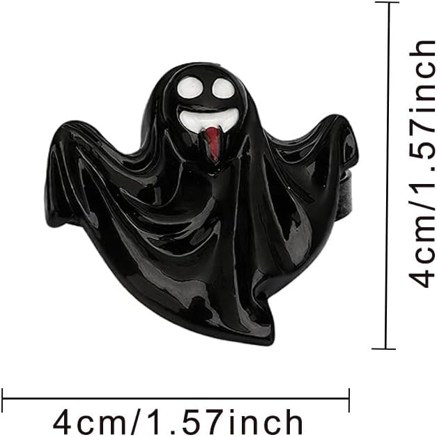 Ghost Napkin Rings Set of 6, Halloween Party Napkin Holder Buckles, Thanksgiving Christmas Napkin