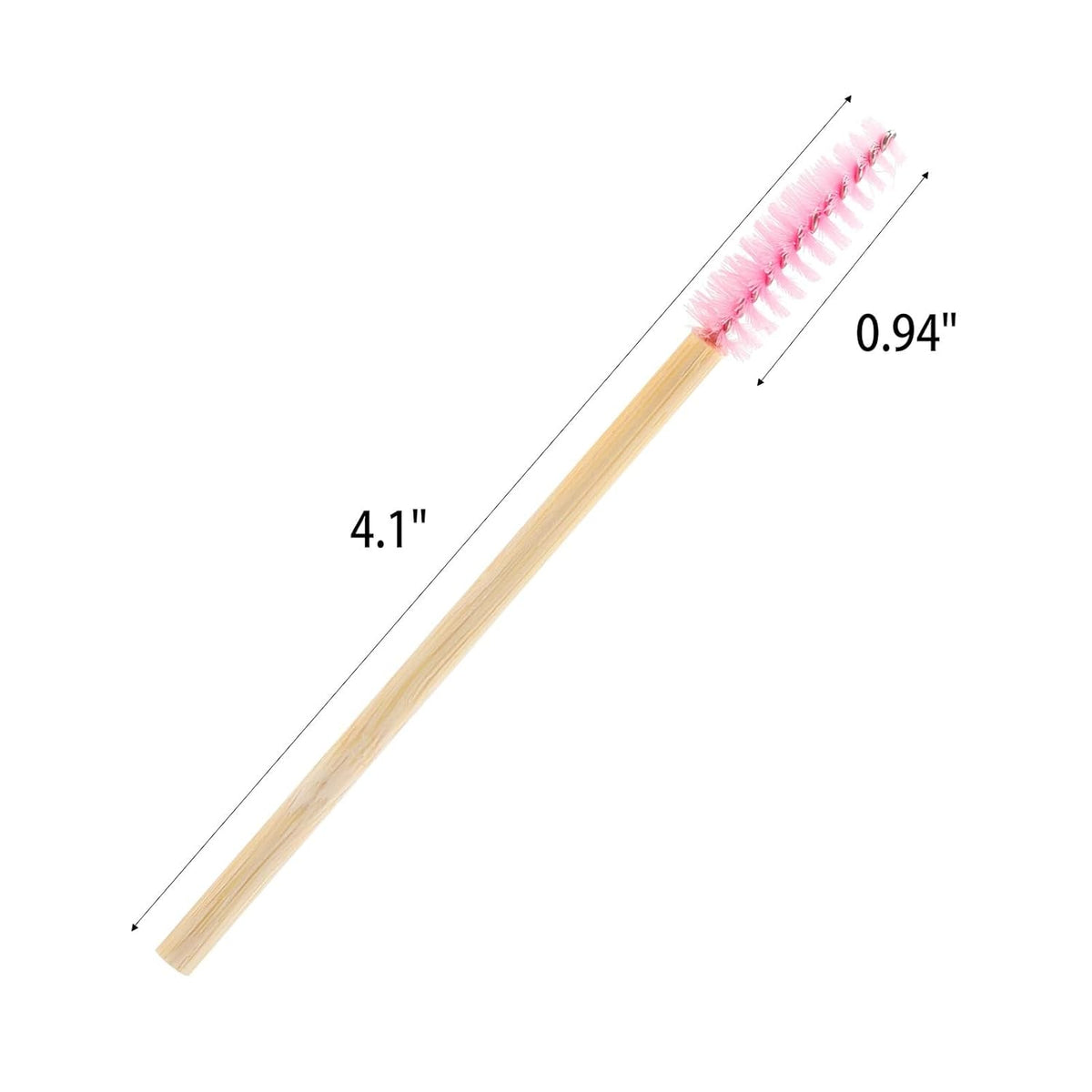 Tbestmax 300 Disposable Mascara Wands Eyelash Brush Spoolies for Eye Lash Extension Eyebrow Bamboo