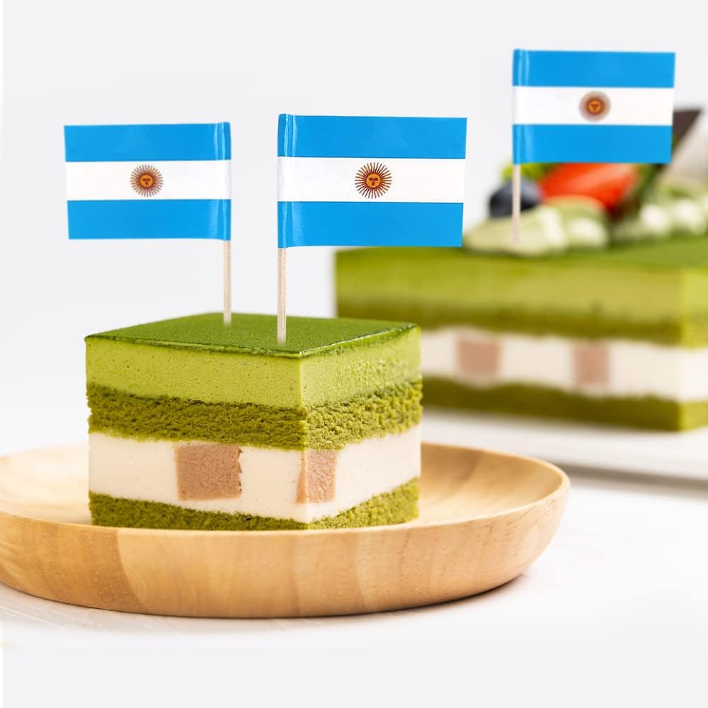 Argentina Flag Argentine Flag, Small Mini Argentina Toothpick Flags for Food, Cupcakes, Cocktails