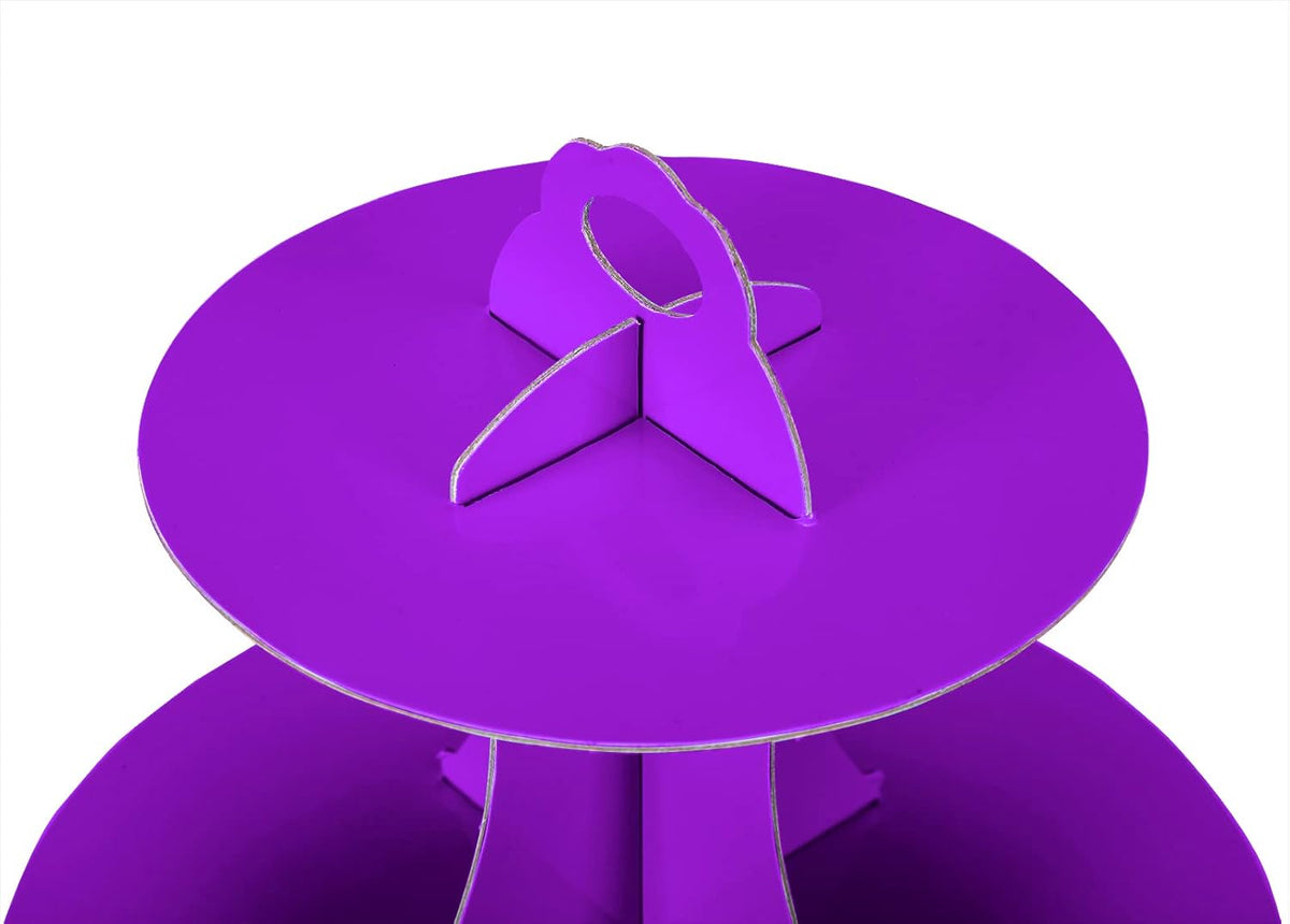 3-Tier Cupcake Stand, Cake Stand holder, Tiered DIY Cupcake Stand Tower for Dessert Table Displays