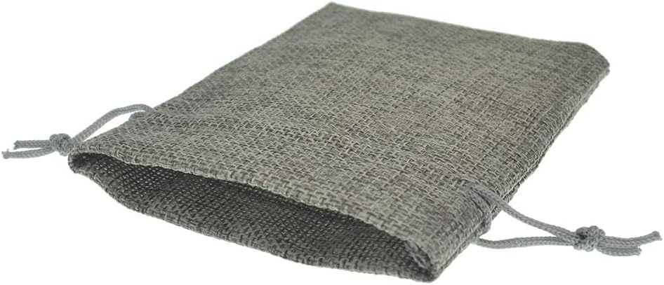 20pcs Burlap Bags 5x7 Inch, Linen Drawstring Gift Bags, Wedding Party Christmas Favor Bags Jewelry