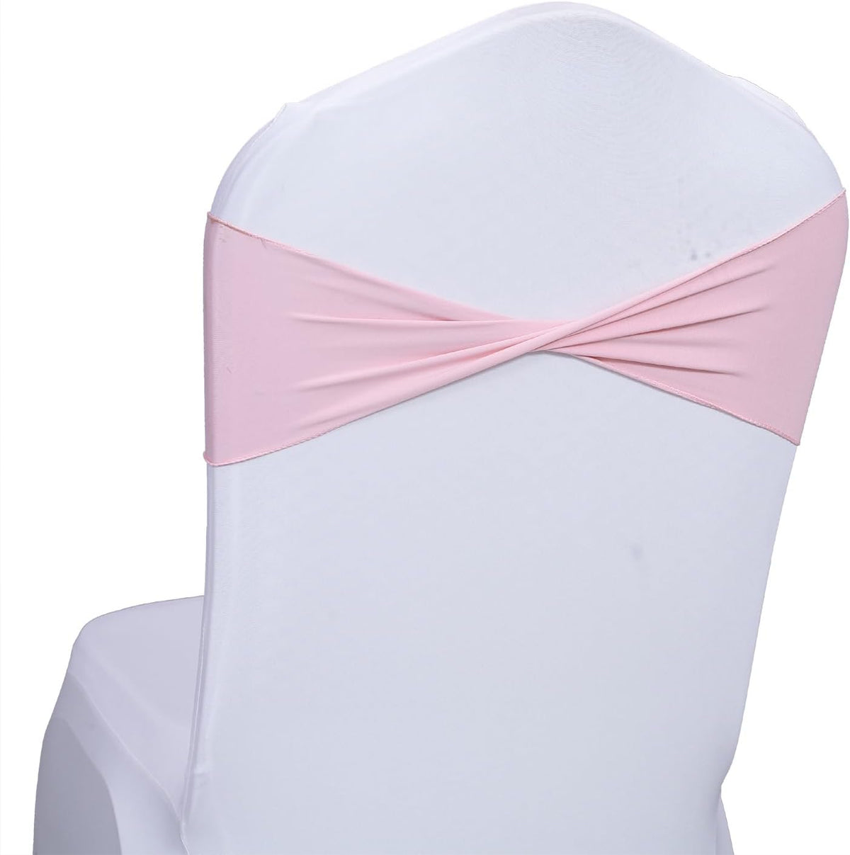 MDS Pack of 250 Spandex Chair Sashes Bows Elastic Stretch Dining Chair Bands Ties Without Slider