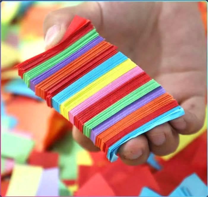 Colorful Tissue Paper 2.2 lb Rectangle Confetti Great for Birthday