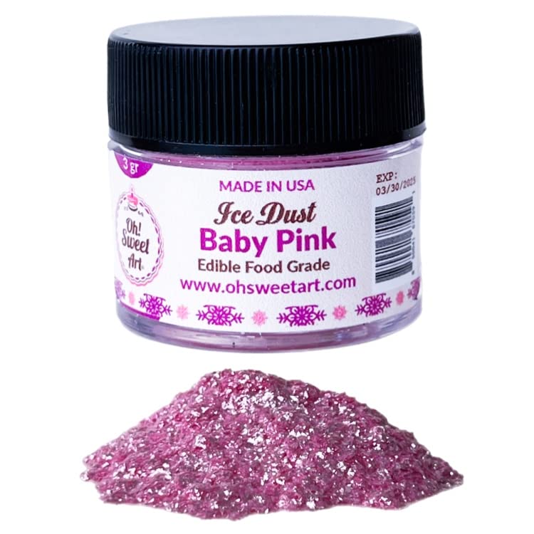 Oh Sweet Art - Ice Dust - Edible Glitter For Decorating Cakes, Cupcakes, Cake Pops, & More