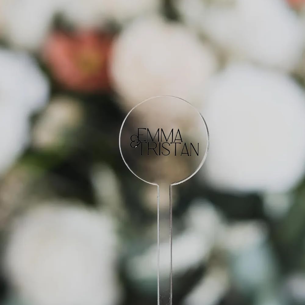 Personalized Wedding Drink Stirrers, Custom Anniversary Stir Swizzle Sticks, Cocktail Bar Last Name