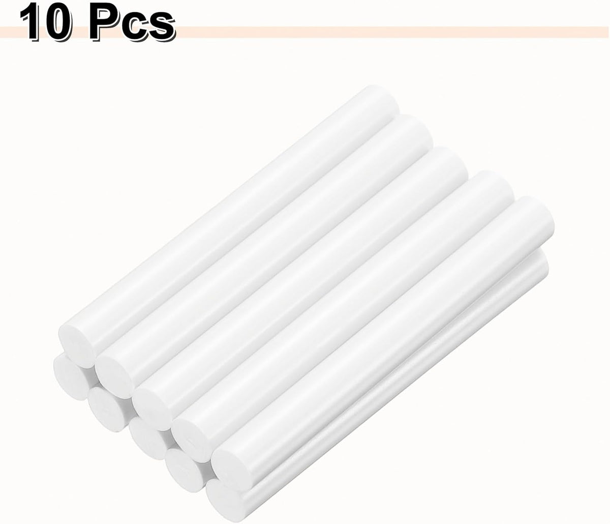 HARFINGTON 10pcs Hot Glue Sticks 0.43" Dia x 3.94" Long EVA Mini Hot Melt Adhesive Glue Stick for