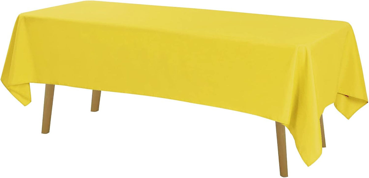 Rectangle Tablecloth 60x84 inch Washable Polyester Fabric Table Cloth for Wedding Party Dining