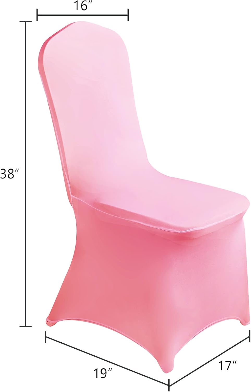 SUPERO Waterproof Spandex Chair Cover 12PCS, Stretch Dining Chair Covers, Polyester Outdoor Chair