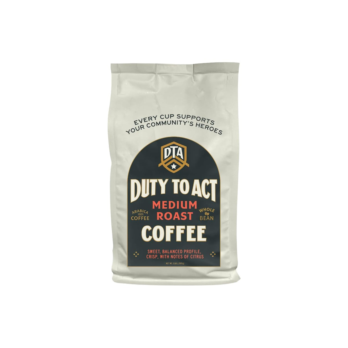 Duty to Act Medium Roast & Dark Roast Whole Bean Coffee, 2 lb. (Variety Pack)