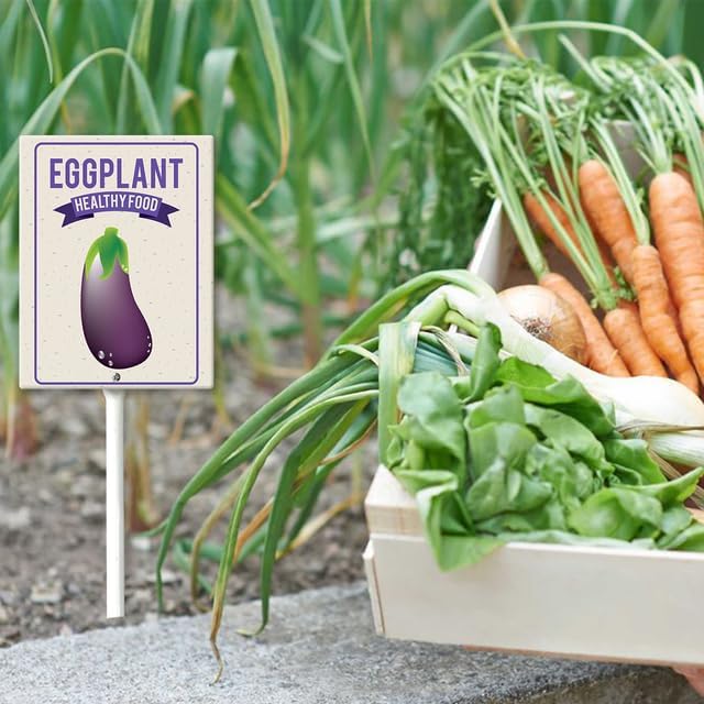 Eveokoki Aluminum Seed & Plant Labels - Plant Markes for Seedlings-Plant Tags for Pots - Garden