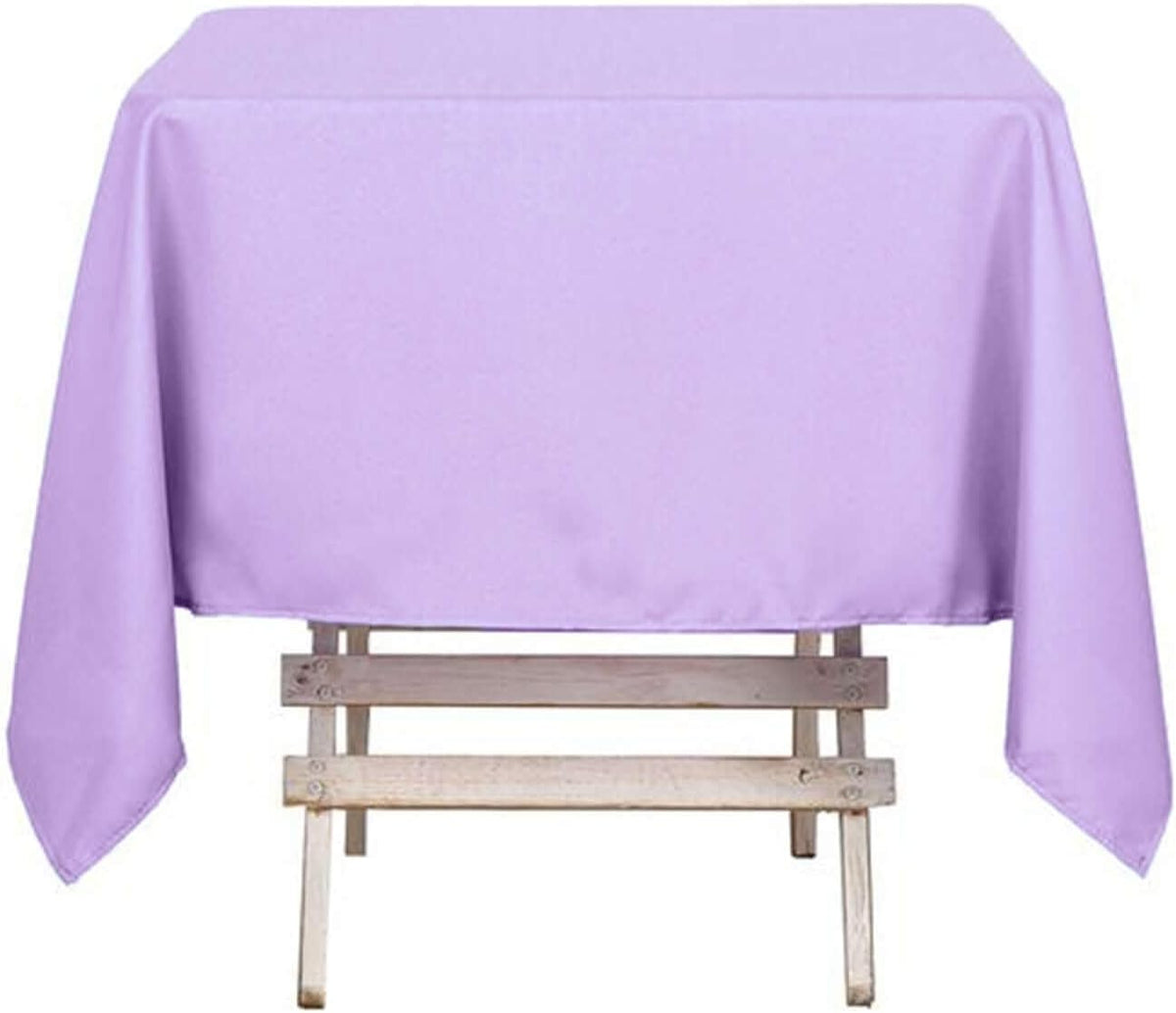 Efavormart 54x54 Lavender Wholesale Linens Seamless Polyester Square Tablecloth for Wedding Banquet