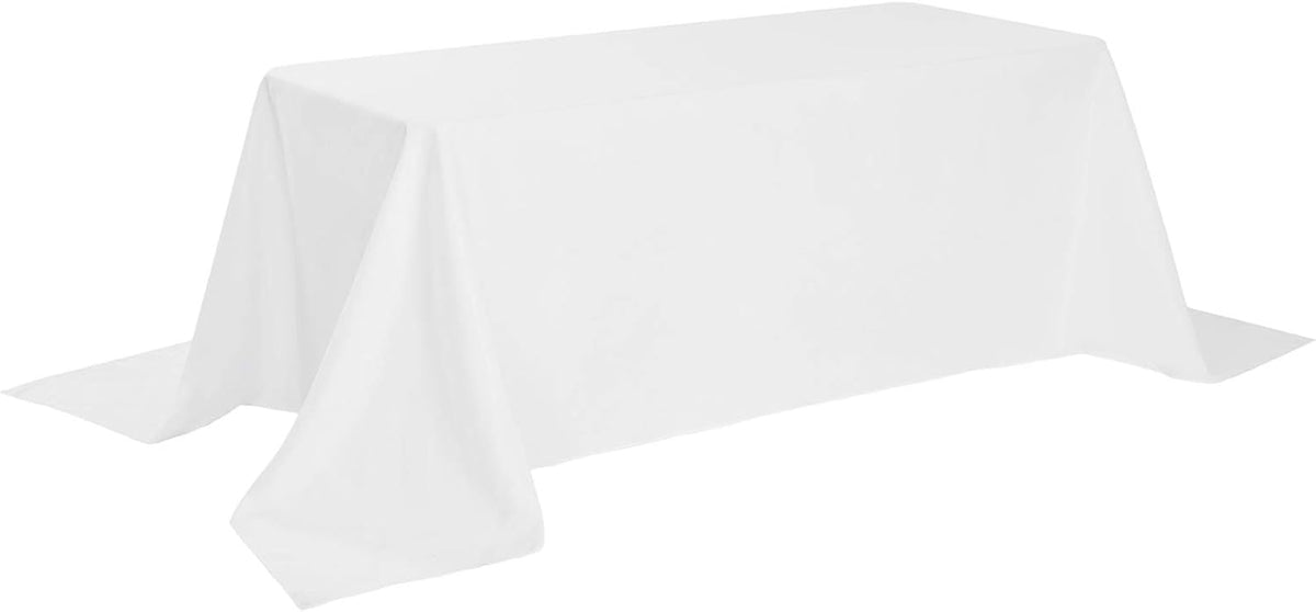 Rectangle Tablecloth 90x156 inch Washable Polyester Fabric Table Cloth for Wedding Party Dining