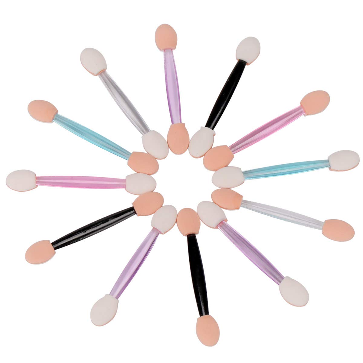 Akstore 200PCS Disposable Dual Sides Eye Shadow Sponge Applicator Eyeshadow Brushes Makeup Brush