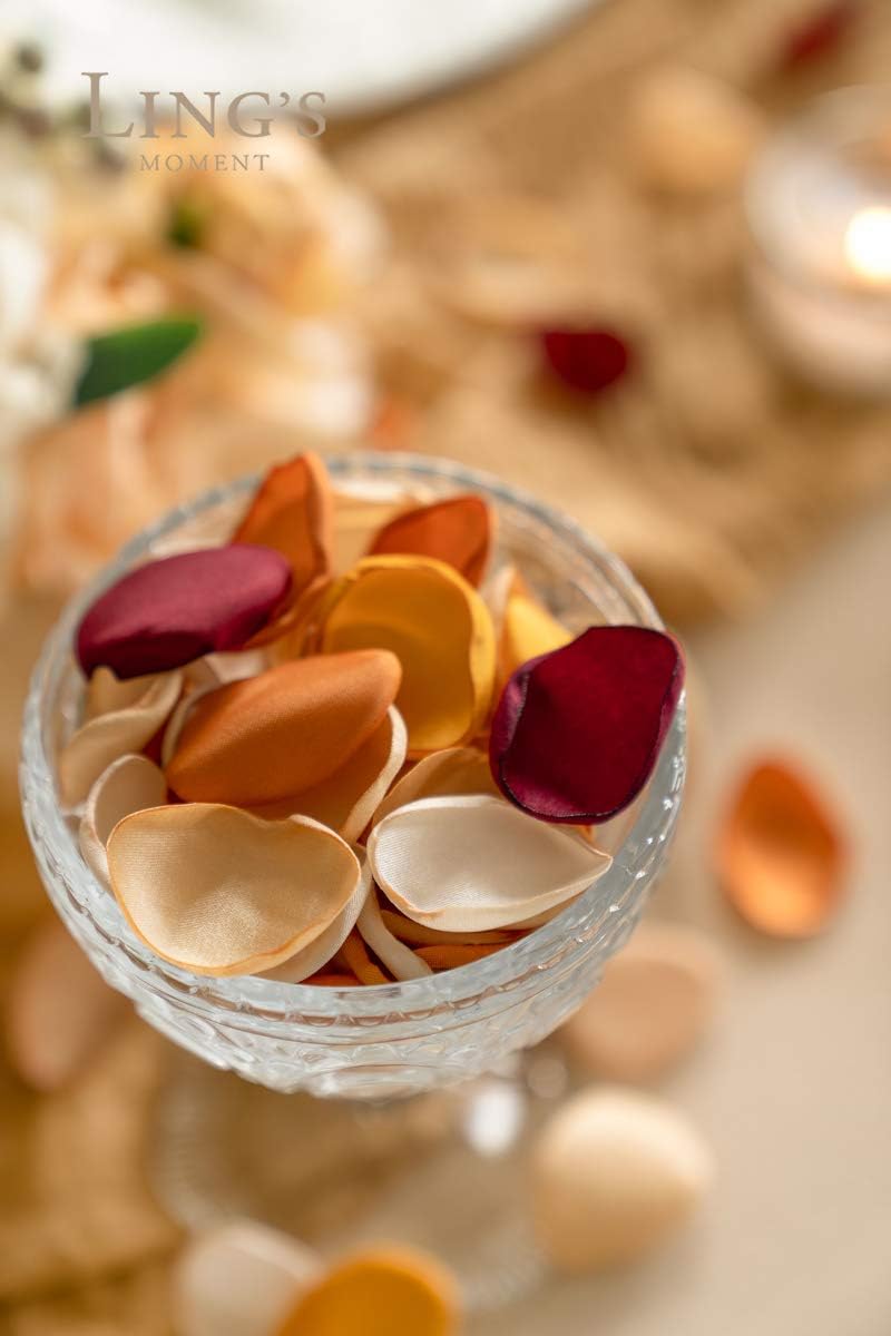 Ling's Moment Rose Petals, Silk Flower Petals for Wedding/Aisle/Flower Girl Baskets/Table