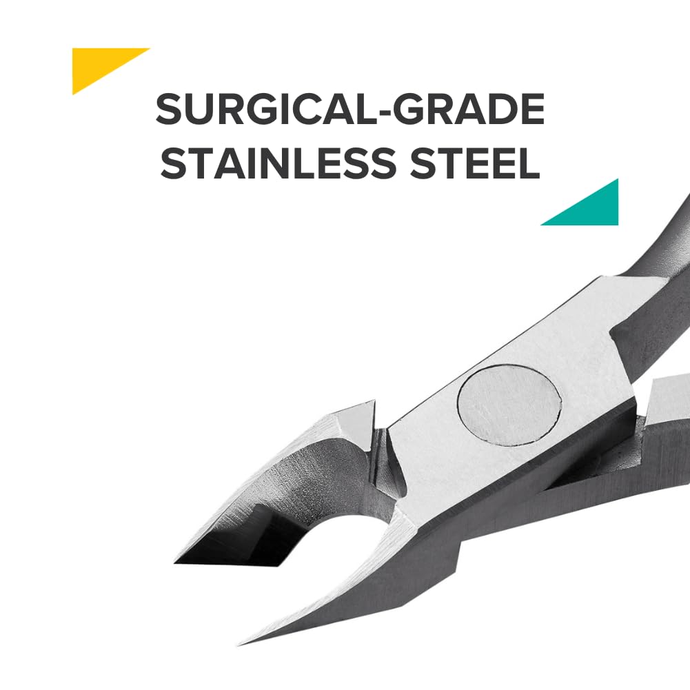 Rui Smiths Professional Cuticle Nippers | Precision Surgical-Grade Stainless Steel Cuticle Trimmer