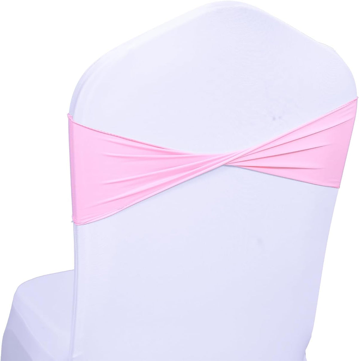 MDS Pack of 250 Spandex Chair Sashes Bows Elastic Stretch Dining Chair Bands Ties Without Slider