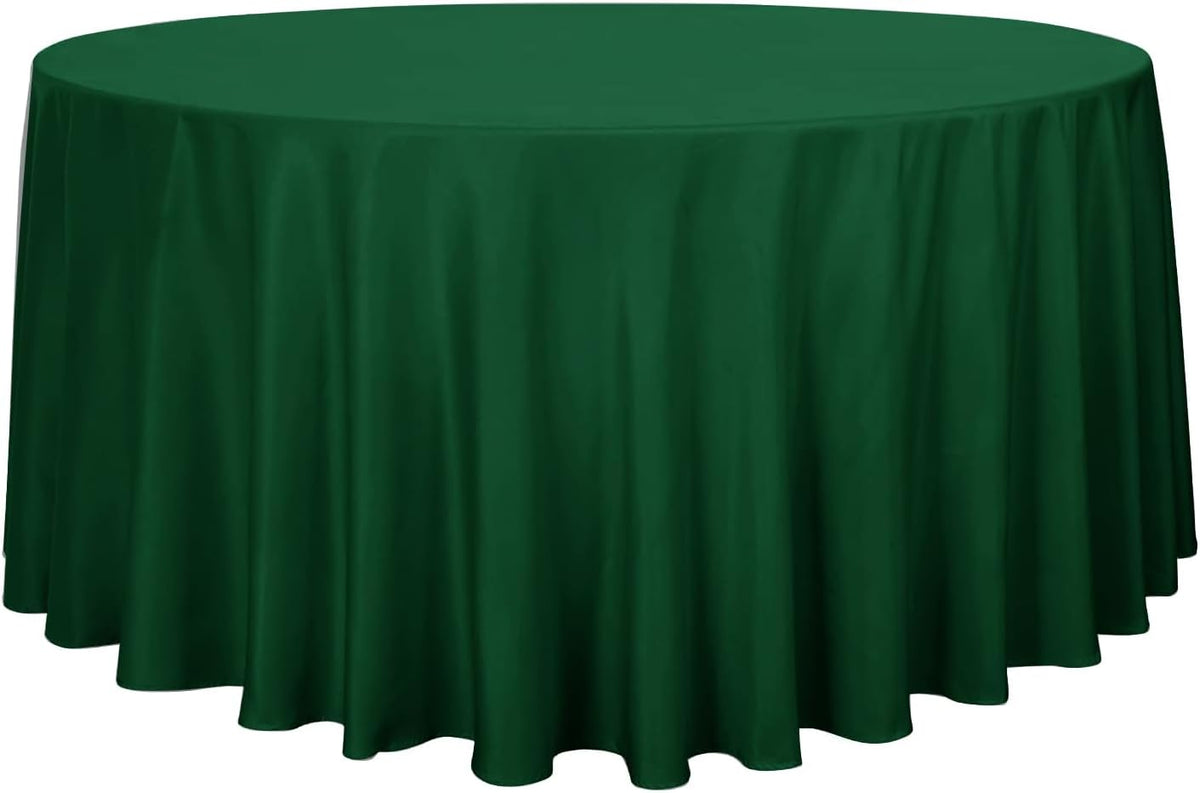 sancua Round Tablecloth - 120 Inch - Water Resistant Spill Proof Washable Polyester Table Cloth