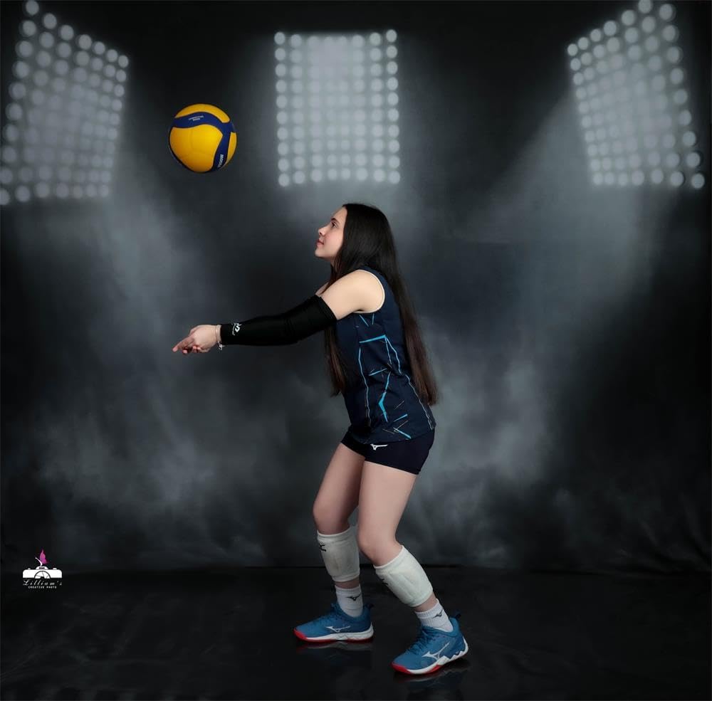 Kate 8x8ft Sports Stadium Photography Background Artistic Backdrop for Portrait Smoky Grey