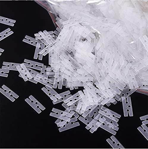 200pcs Plastic Balloon Clips Ties for Sealing, H Shape Bulk Balloon Ties clips Tool for Wedding