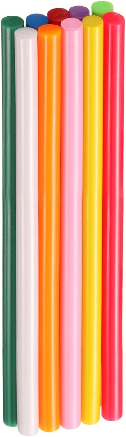 HARFINGTON 10pcs Hot Glue Sticks 0.28" Dia x 5.91" Long EVA Mini Hot Melt Adhesive Glue Stick for
