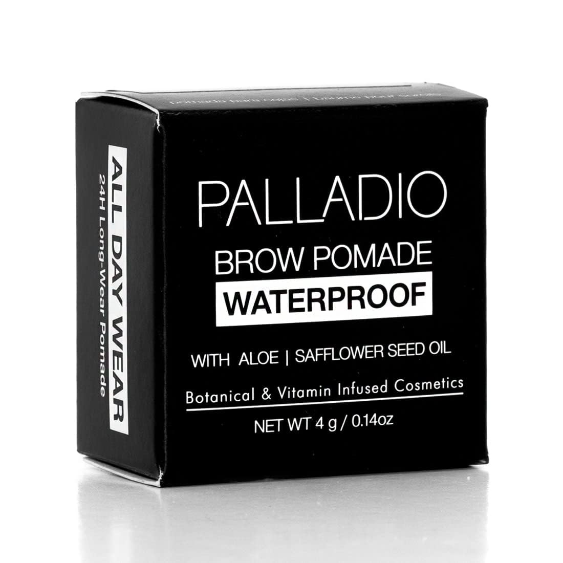 Palladio Brow Pomade Waterproof, 24 Hour Wear, Smudge Proof and Sweat Resistant Formula, Super
