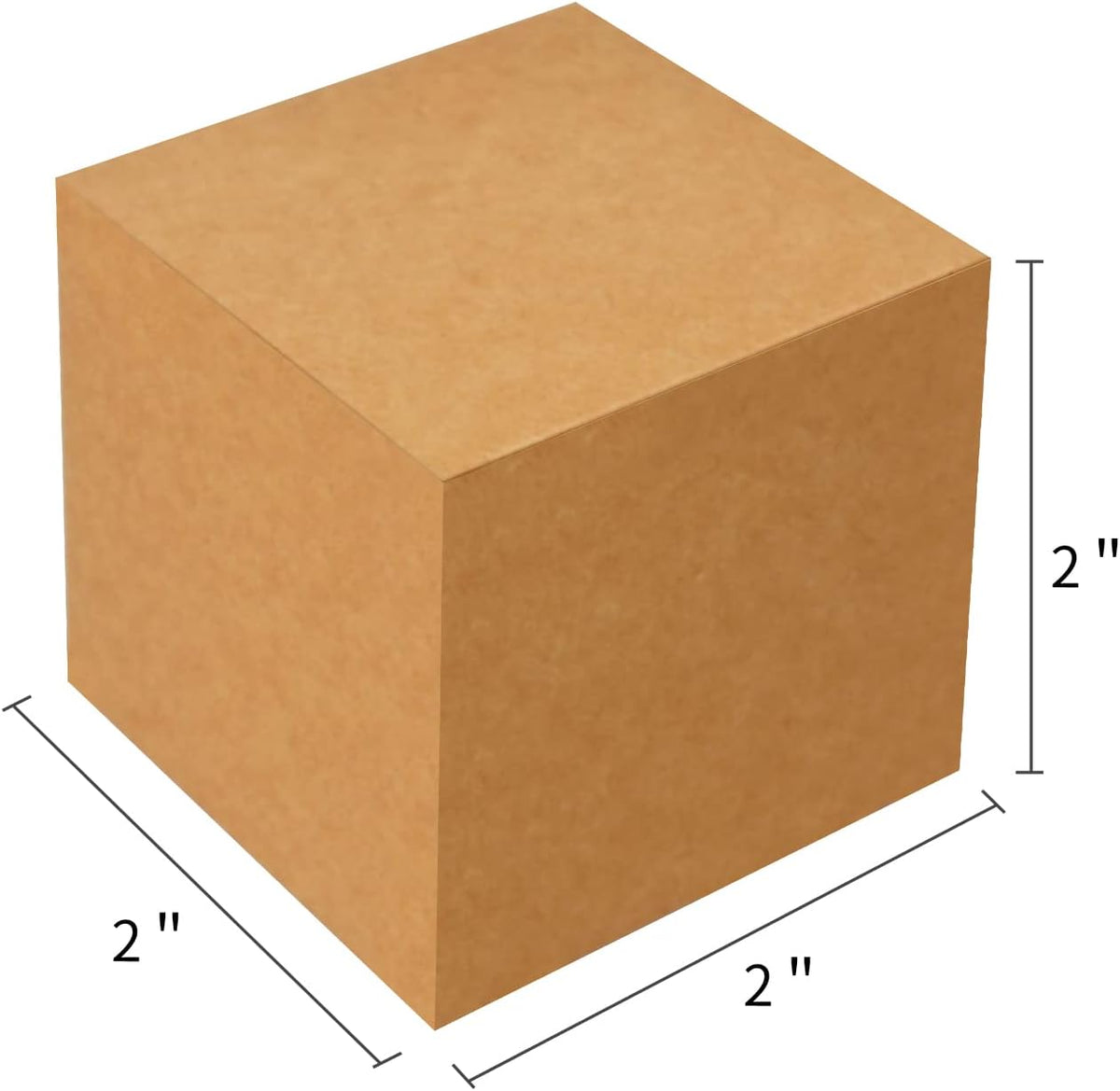 100 Pack Small Gift Boxes, 2x2x2 Inches Favor Boxes Brown Paper Gift Boxes with Lids for Presents