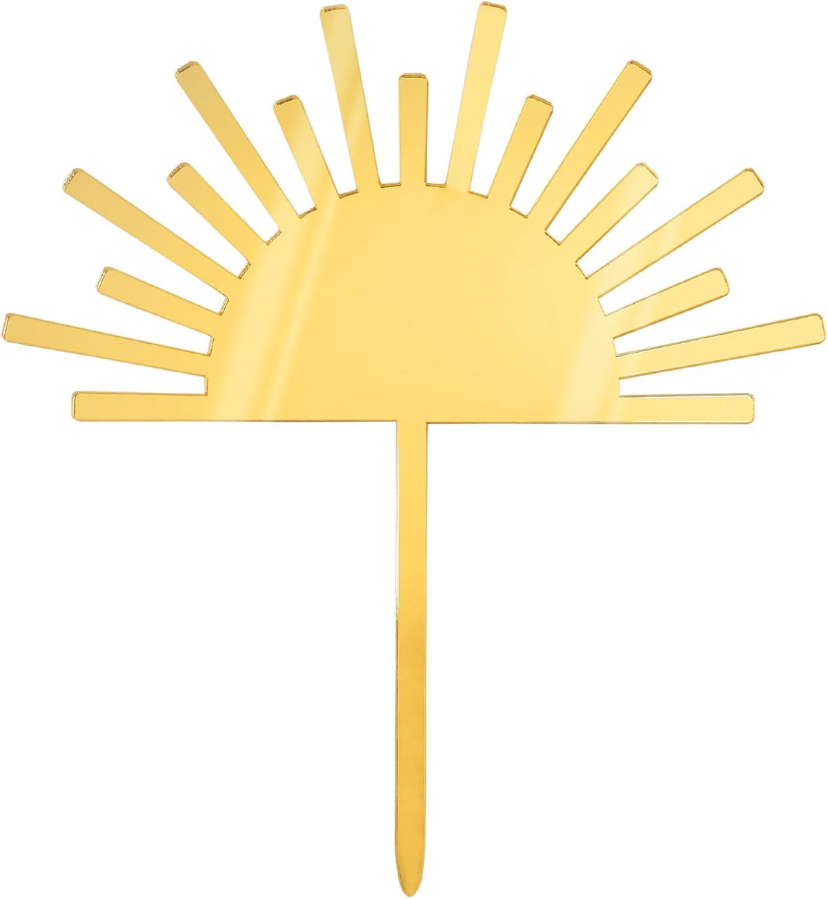 Huray Rayho Sun Acrylic Cake Topper Boho Theme Mirror Cake Topper for Photo Booth Props You Are My