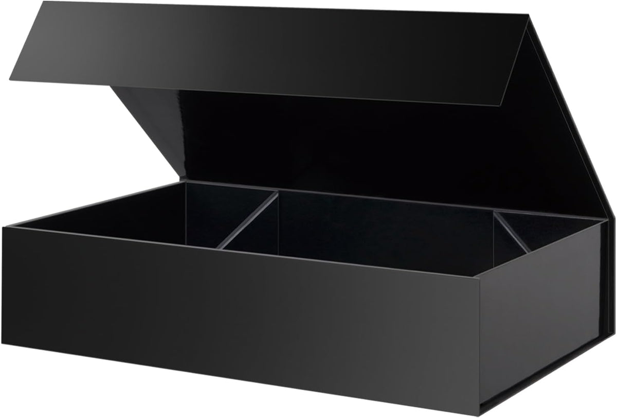 PACKHOME Extra Large Gift Box 17.5x11.3x4.3 Inches, Sturdy Shirt Box with Magnetic Lid for Clothes