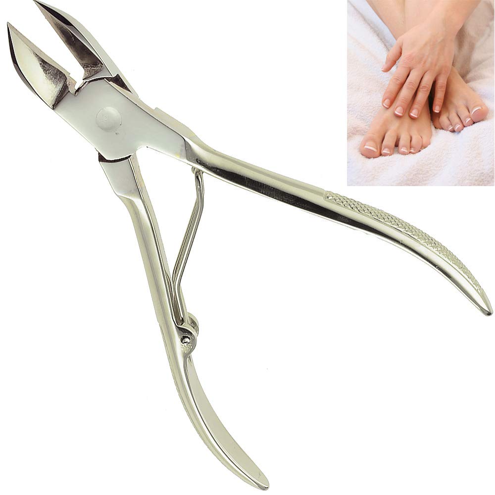 CS12 Professional 4" Fingernail Toenail Nipper/Clipper/Cutter for Manicure/Pedicure. Heavy Duty