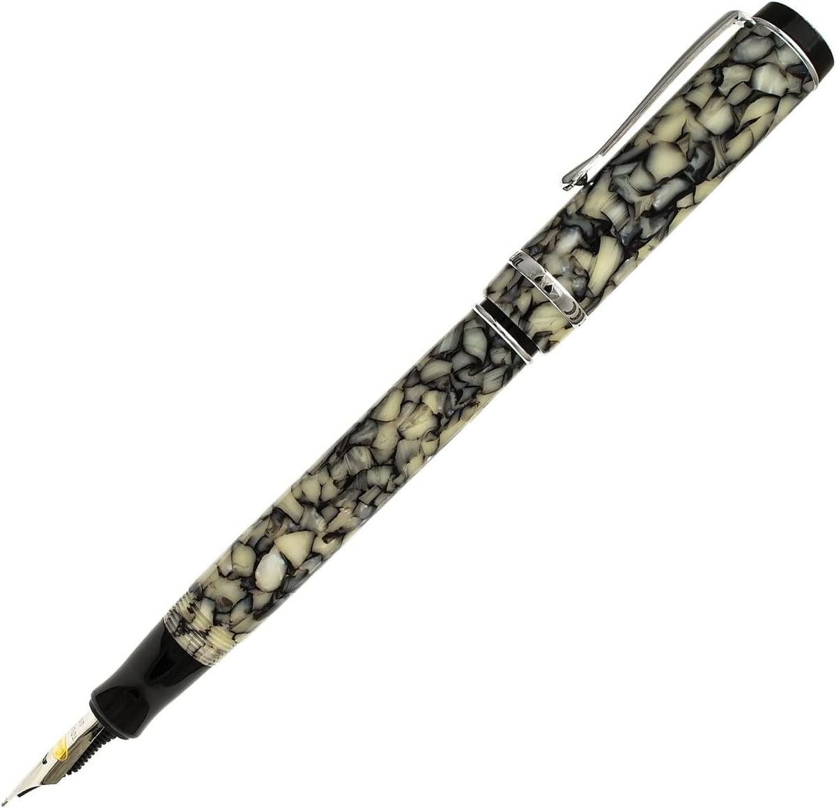 Conklin Duragraph Fountain Pen Cracked Ice - Medium Nib, Timeless Design for Everyday Writing