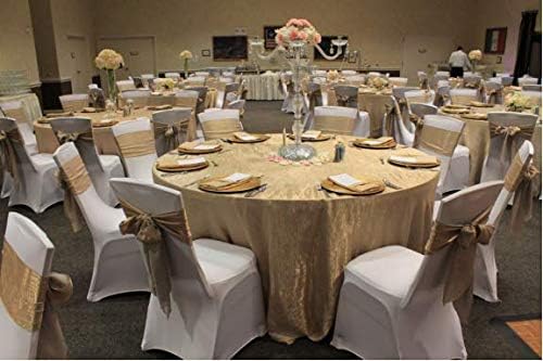 Obstal 10 PCS Burgundy Satin Chair Sashes Bows for Wedding Reception- Universal Chair Cover Back
