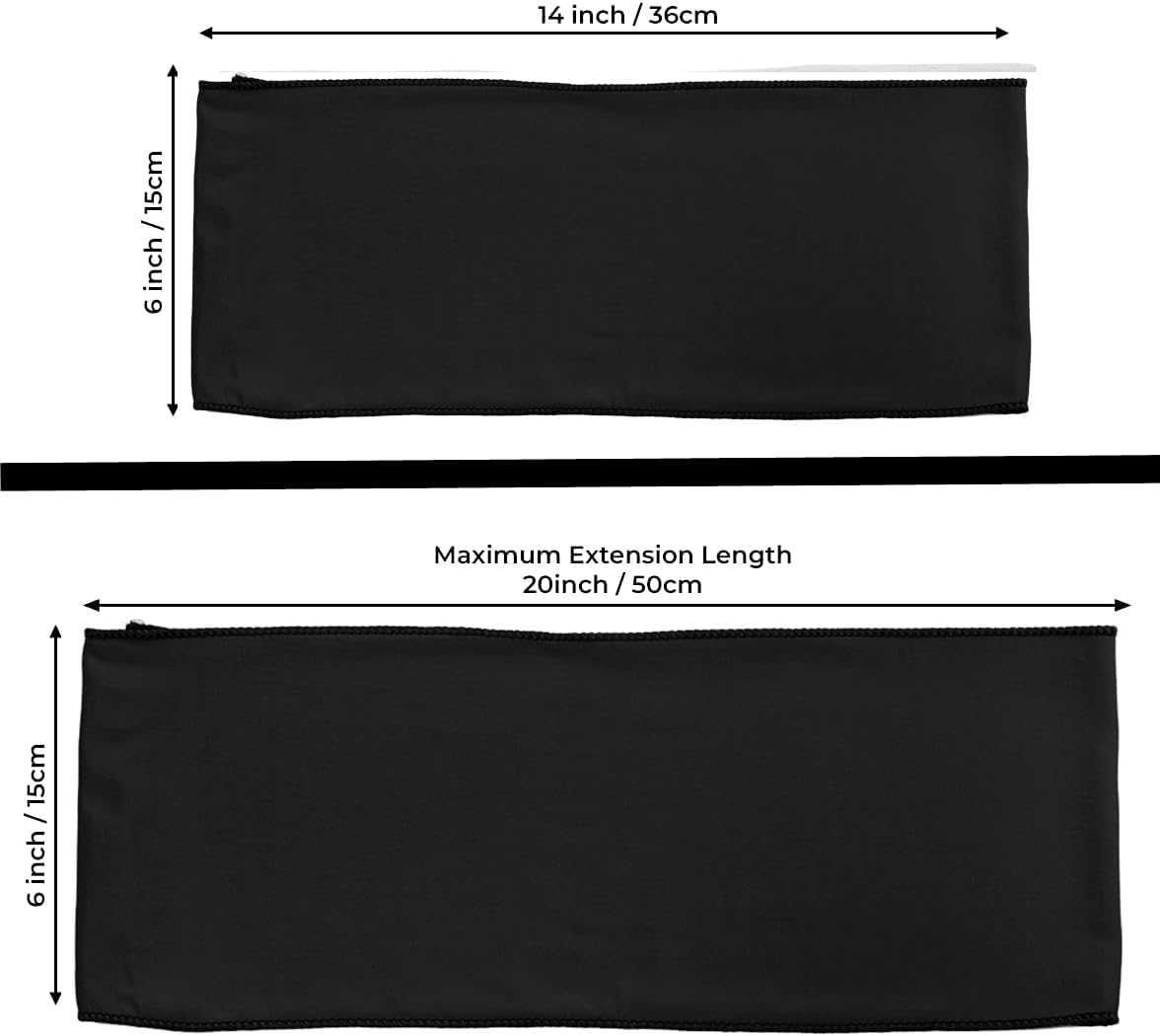 MDS Pack of 50 Spandex Chair Sashes Bows Elastic Stretch Dining Chair Bands Ties Without Slider