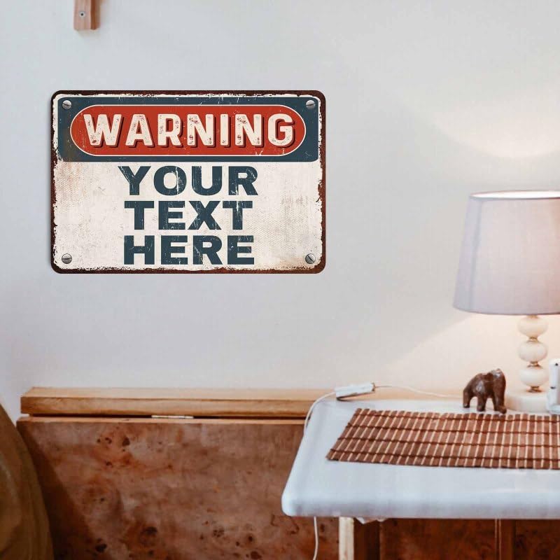 Custom Sign, Personalized Metal Signs, Customize for Office, Business, Workplace, Office, Home