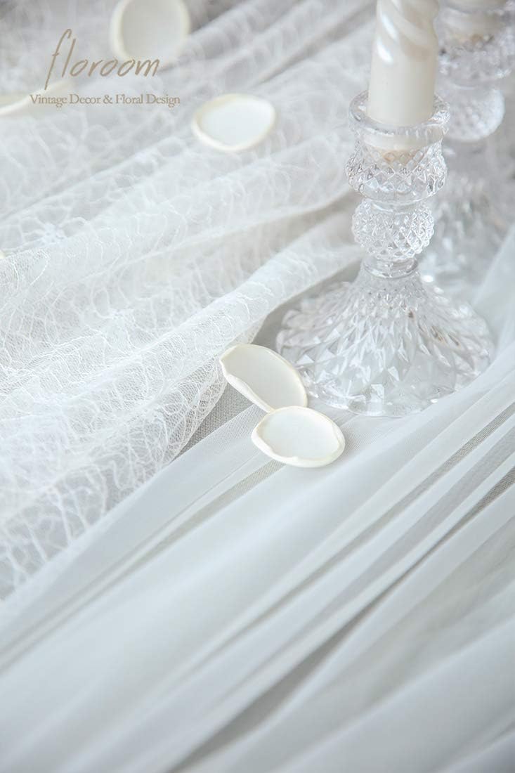 Floroom 300pcs Rose Petals Ivory Faux Silk Flower Petals for Wedding Flower Girl Basket White Aisle
