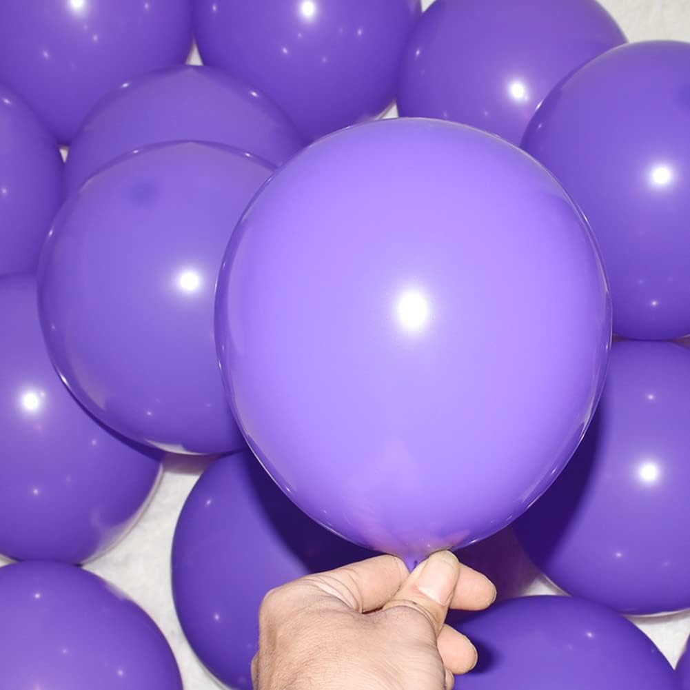 400 Pack Purple Balloons 5 Inch Purple Small Ballons Quality Latex Matte Balloons Helium Balloon