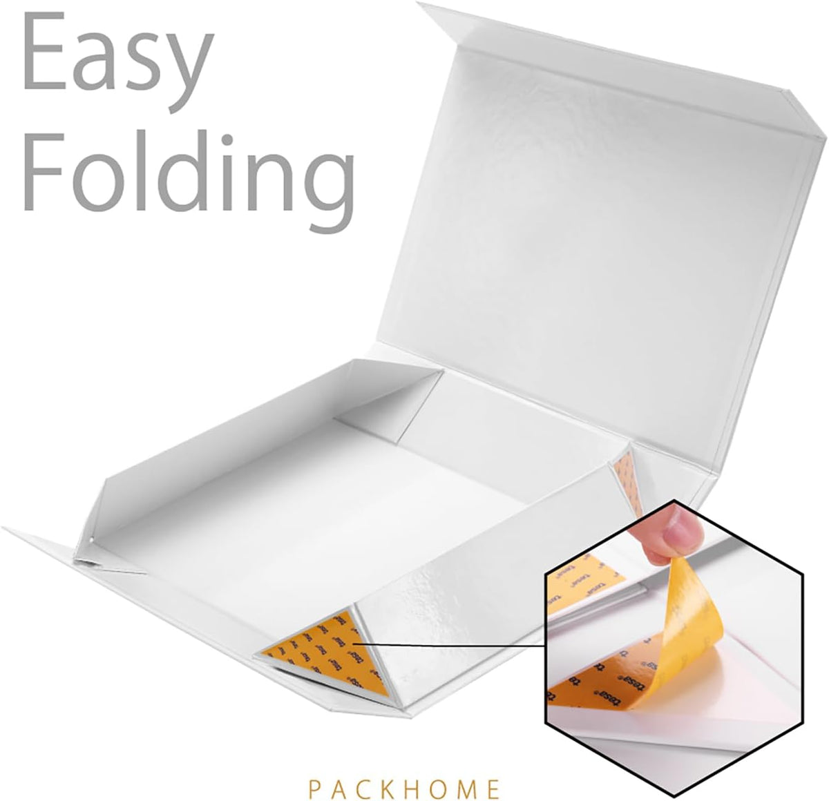 PACKHOME Gift Box 11.5x8x2.5 Inches, Sturdy Shirt Box with Magnetic Lid for Multiple Occasions