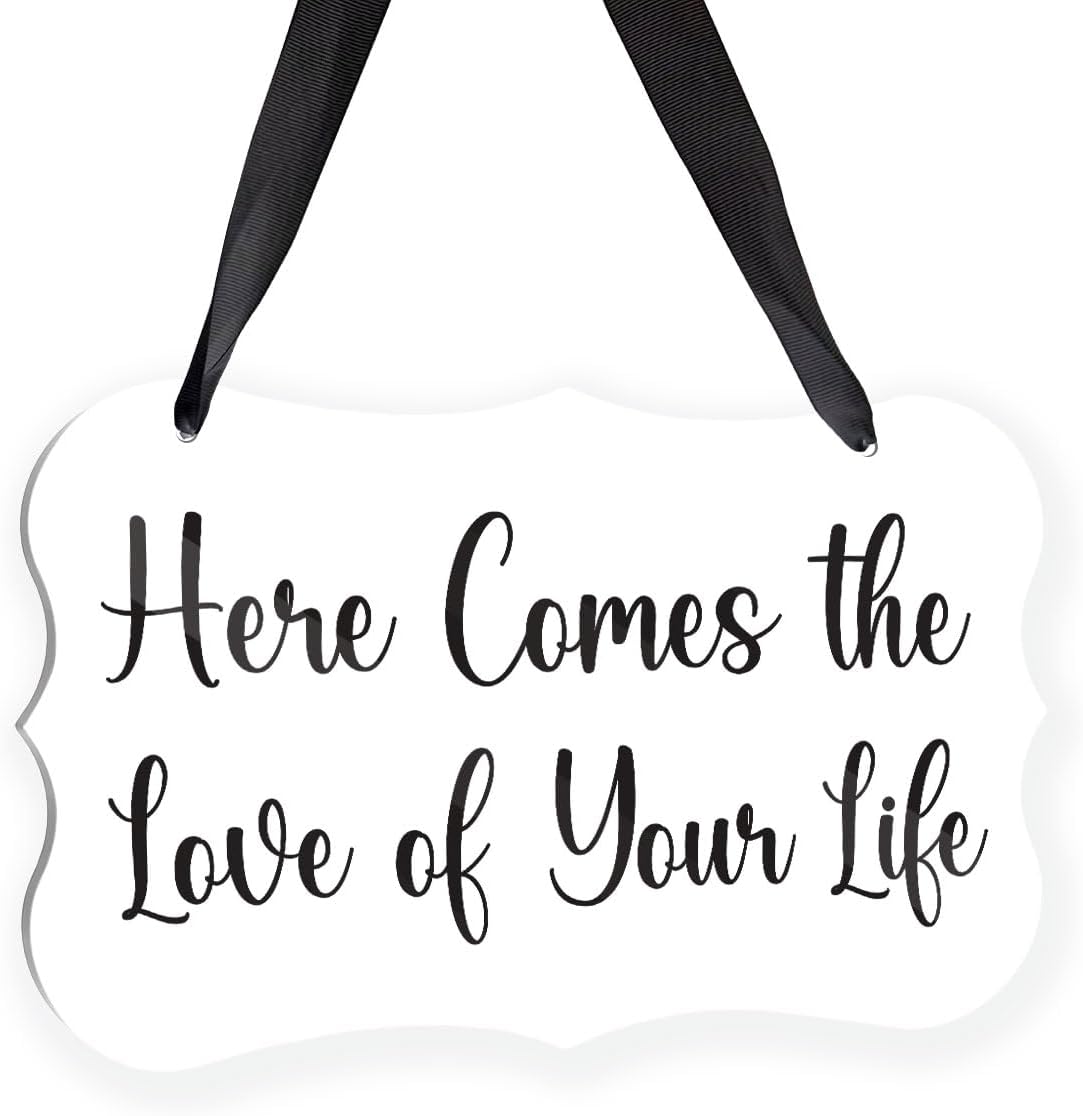 Acrylic Wedding Sign, Ring Bearer Sign, for Rustic Wedding Decor Signs, Acrylic Wall Art With