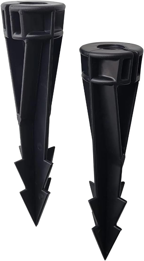 COLOER Landscape Lights 8 Inch In-Ground Stake Spikes Replacement 1/2" NPS Thread with Side Wire