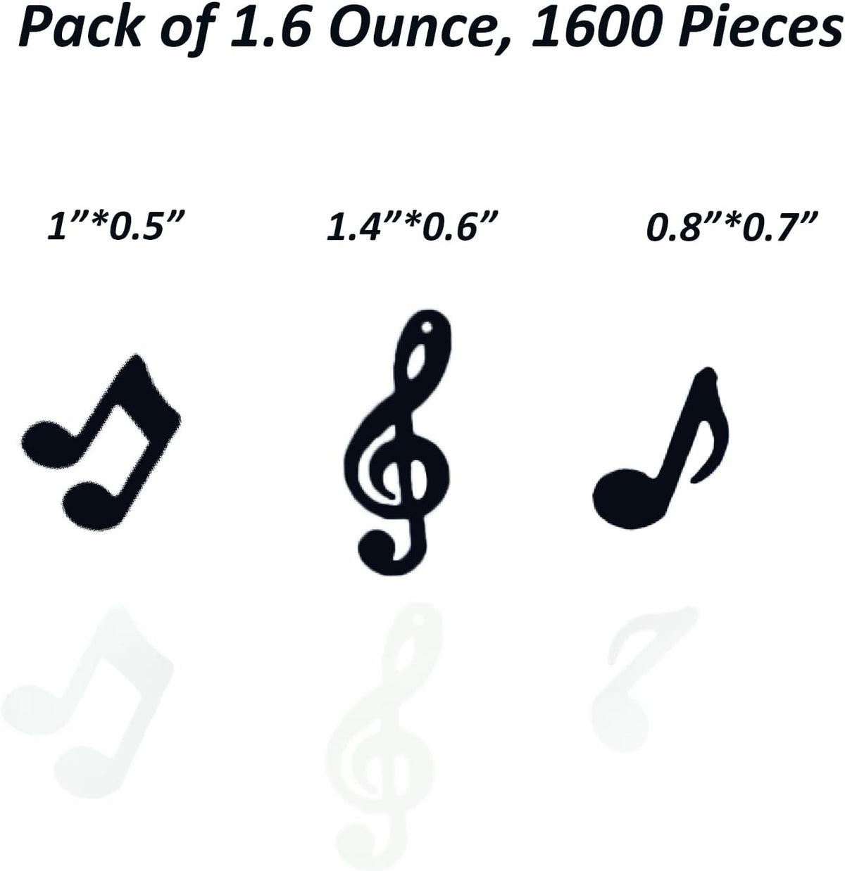 Confetti Musical Notes Sequins Table Musical Clef Cutout Metallic Foil Sprinkles or DIY Music Party